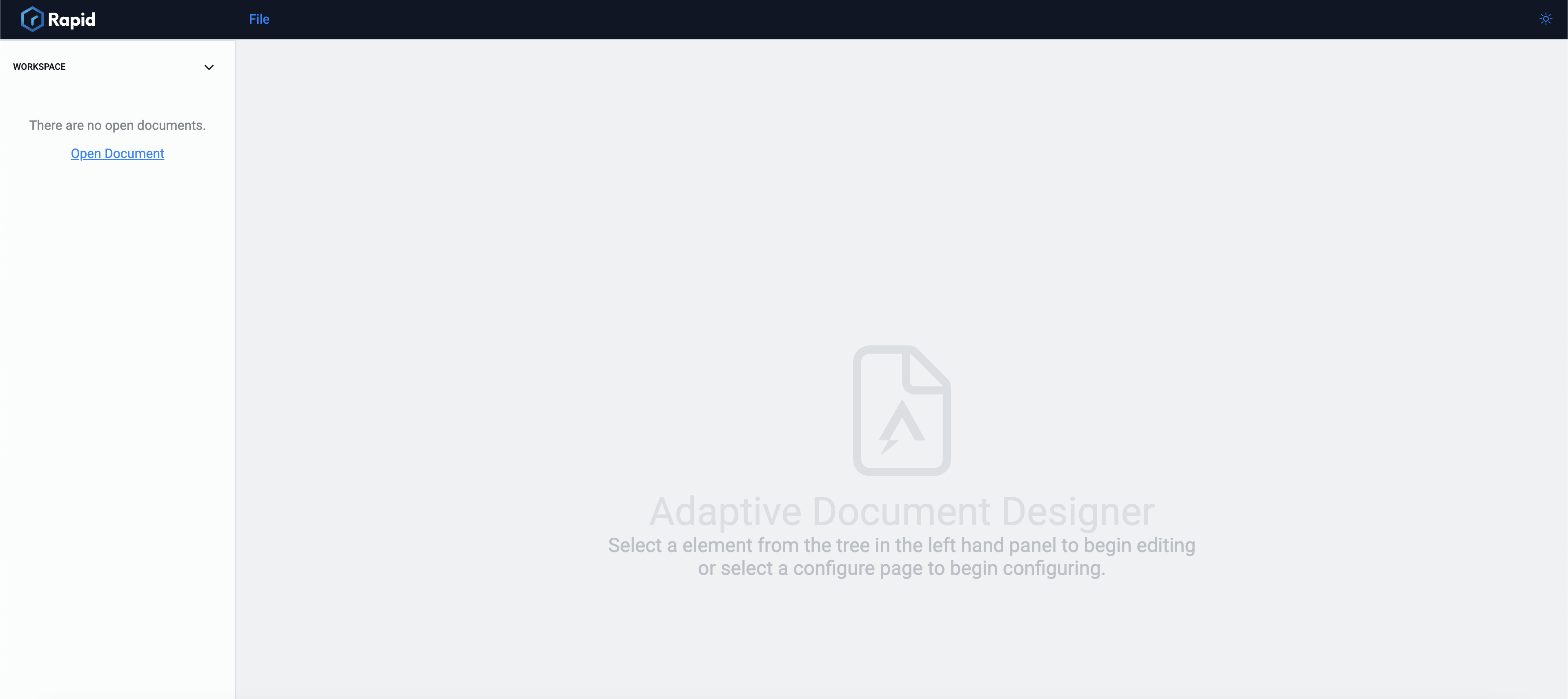 Accessing Adaptive Designer | Rapid Platform Docs