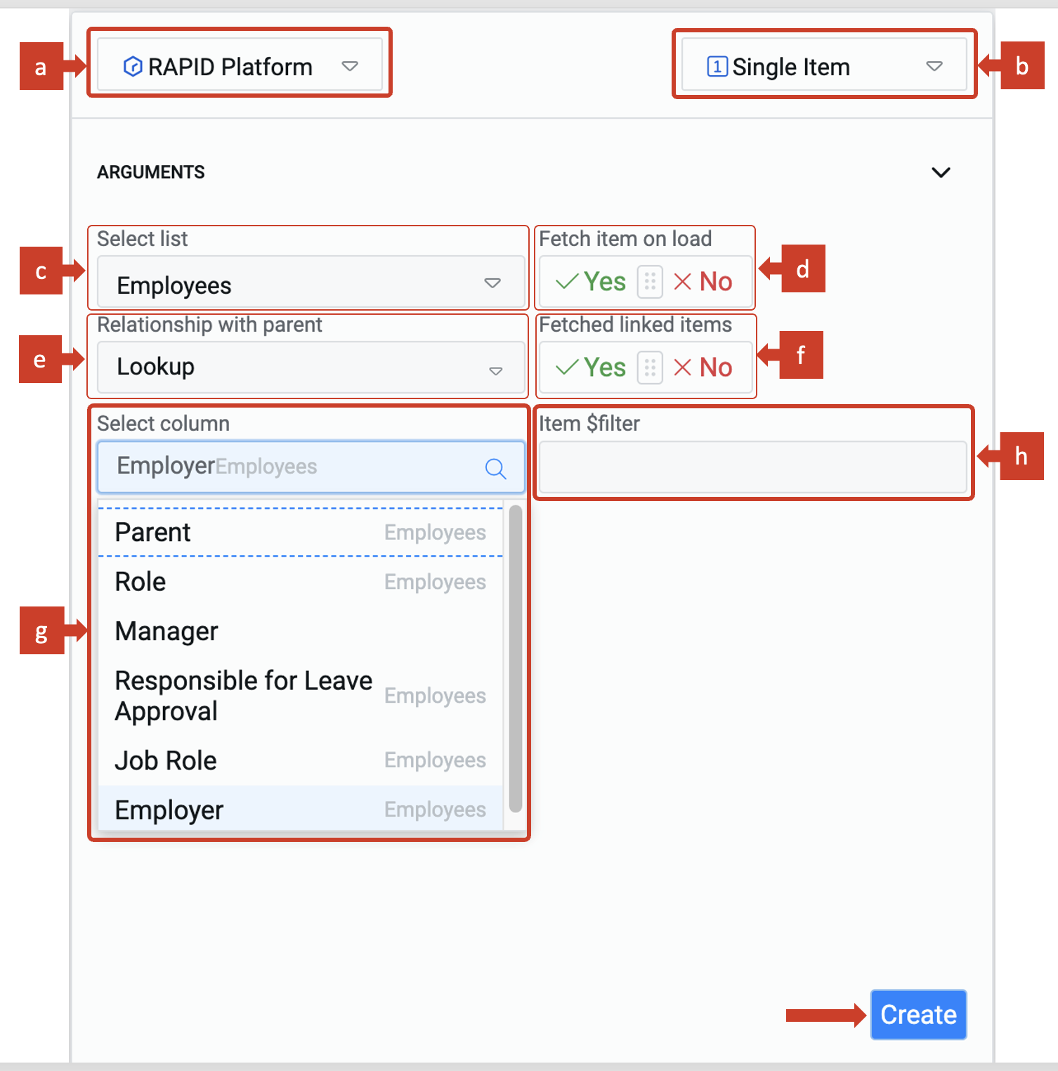 Connect to Data Tables | Rapid Platform Docs
