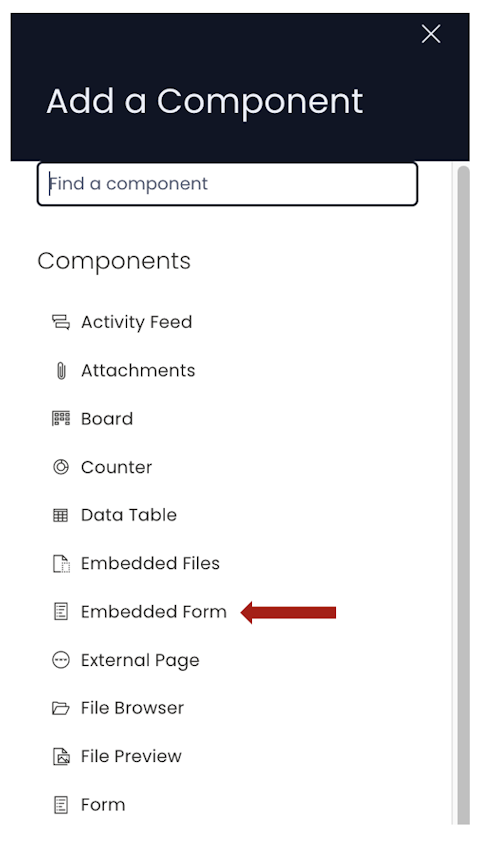 Embedded Form | Rapid Platform Docs