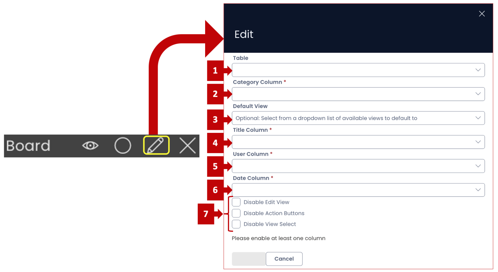 Kanban Board | Rapid Platform Docs