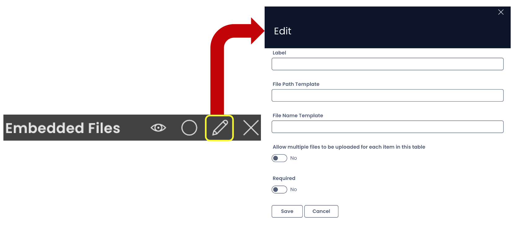 Embedded Files | Rapid Platform Docs