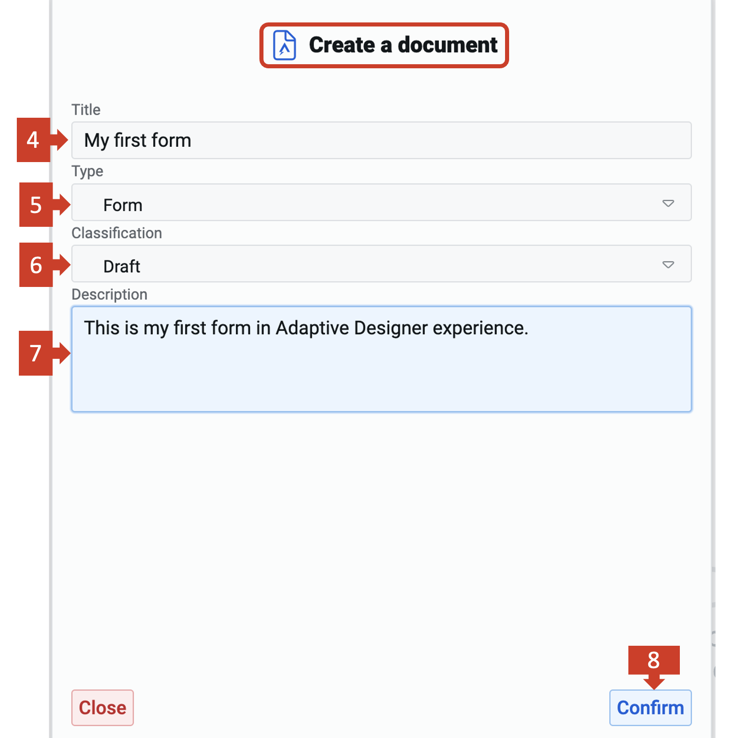 Creating a New Adaptive Document Form | Rapid Platform Docs