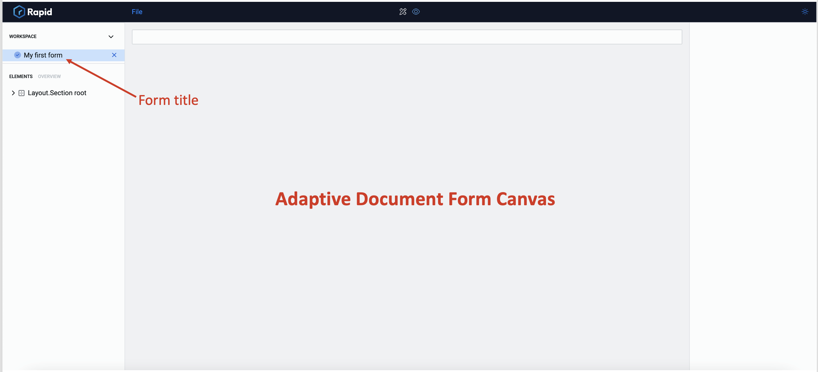 Creating a New Adaptive Document Form | Rapid Platform Docs
