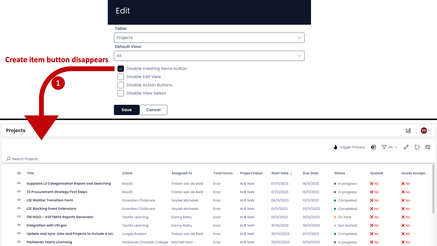Data Table | Rapid Platform Docs