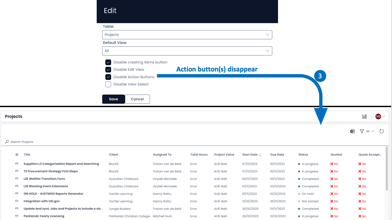 Data Table | Rapid Platform Docs