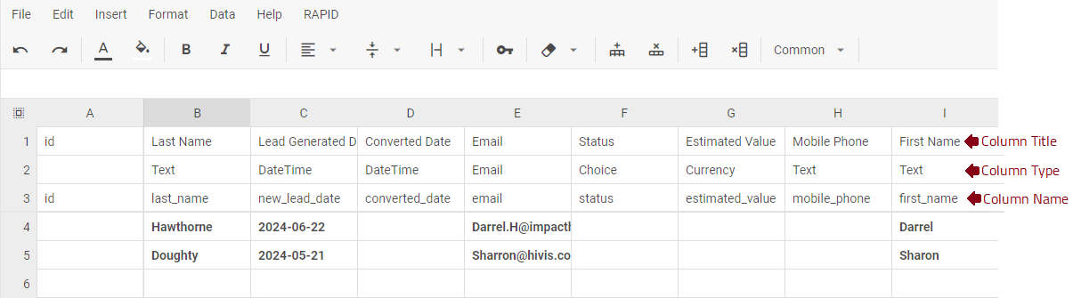 Data | Rapid Platform Docs