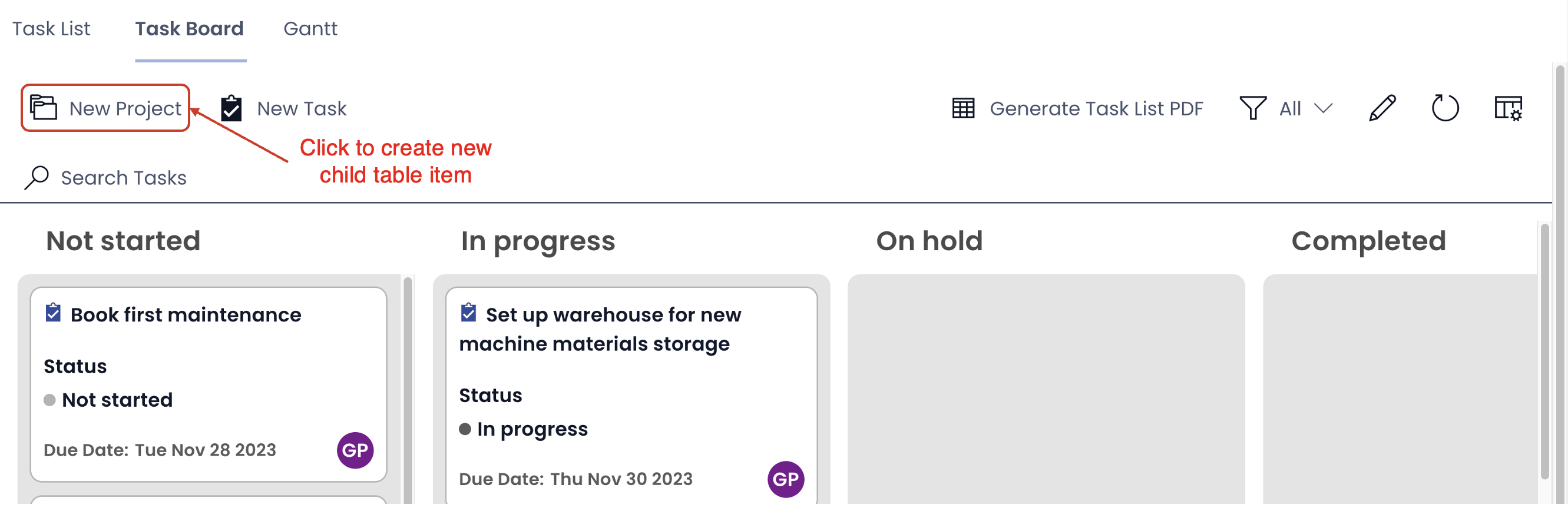 Board | Rapid Platform Docs