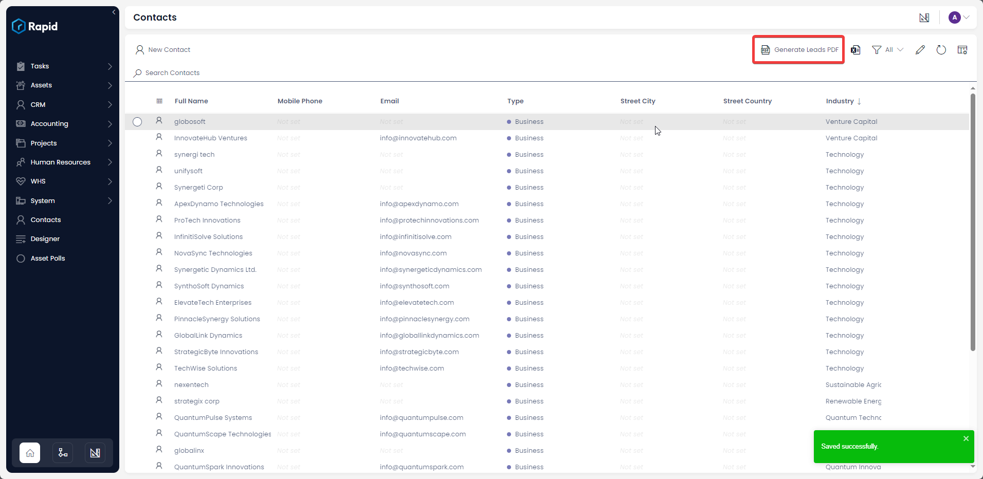 Location to Display | Rapid Platform Docs