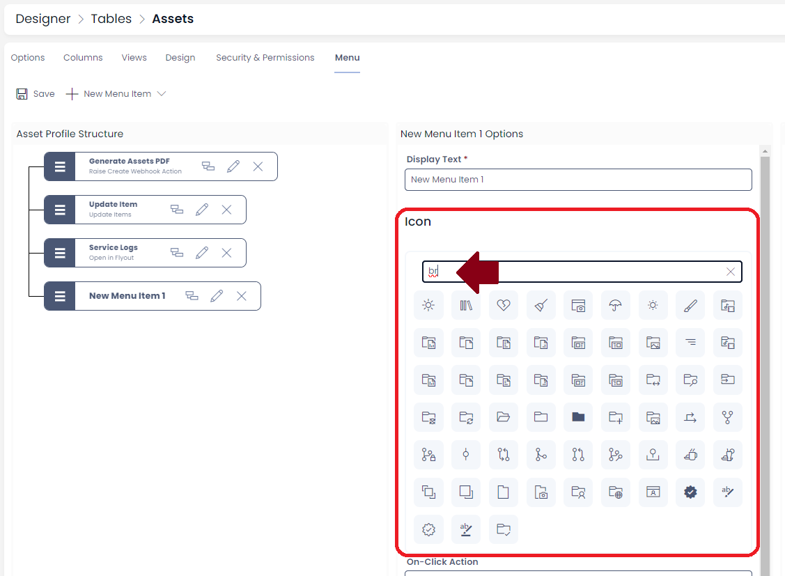 How to create a new menu item | Rapid Platform Docs