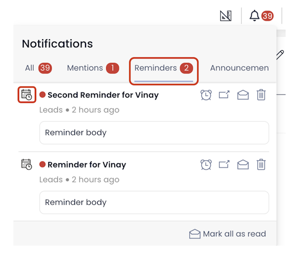 Notifications | Rapid Platform Docs