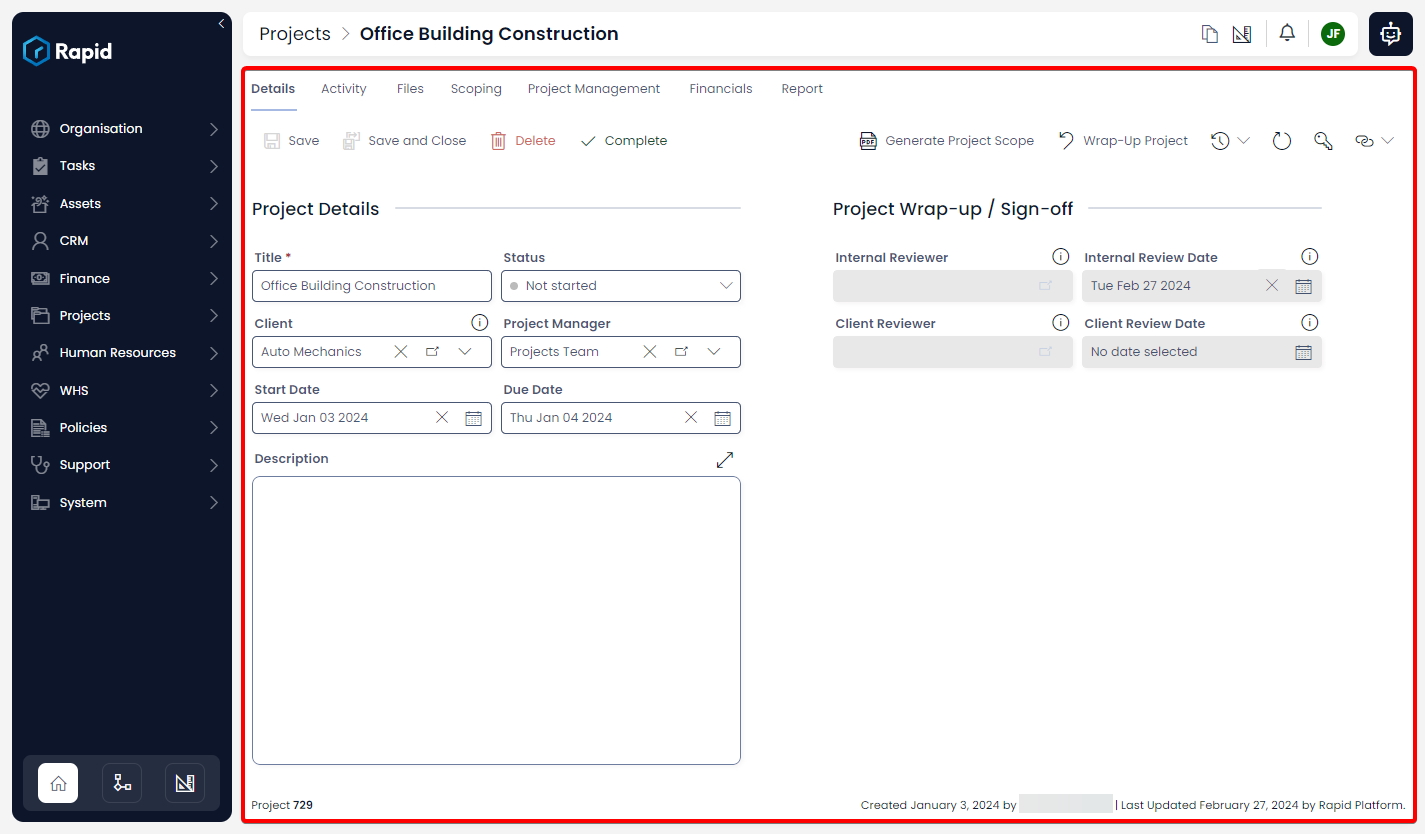 Navigating Explorer | Rapid Platform Docs