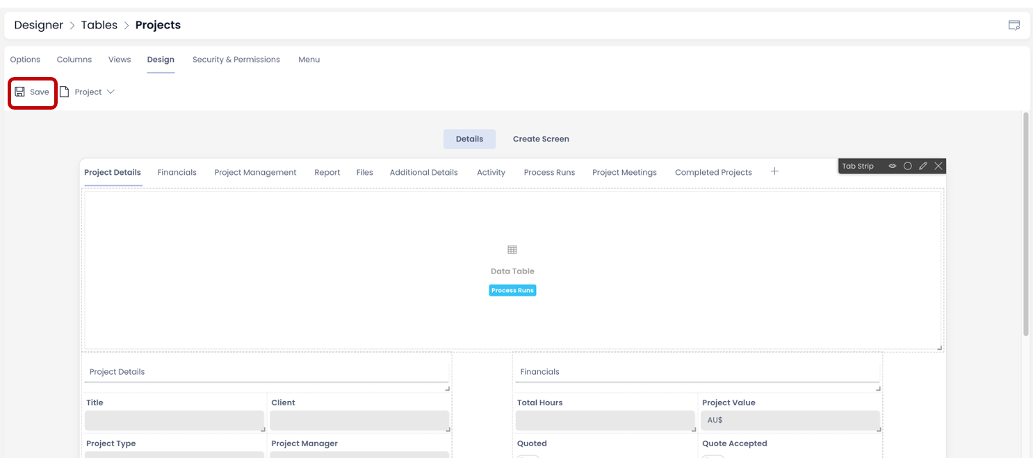 Data Table | Rapid Platform Docs