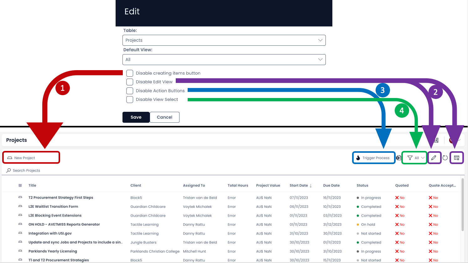 Data Table | Rapid Platform Docs